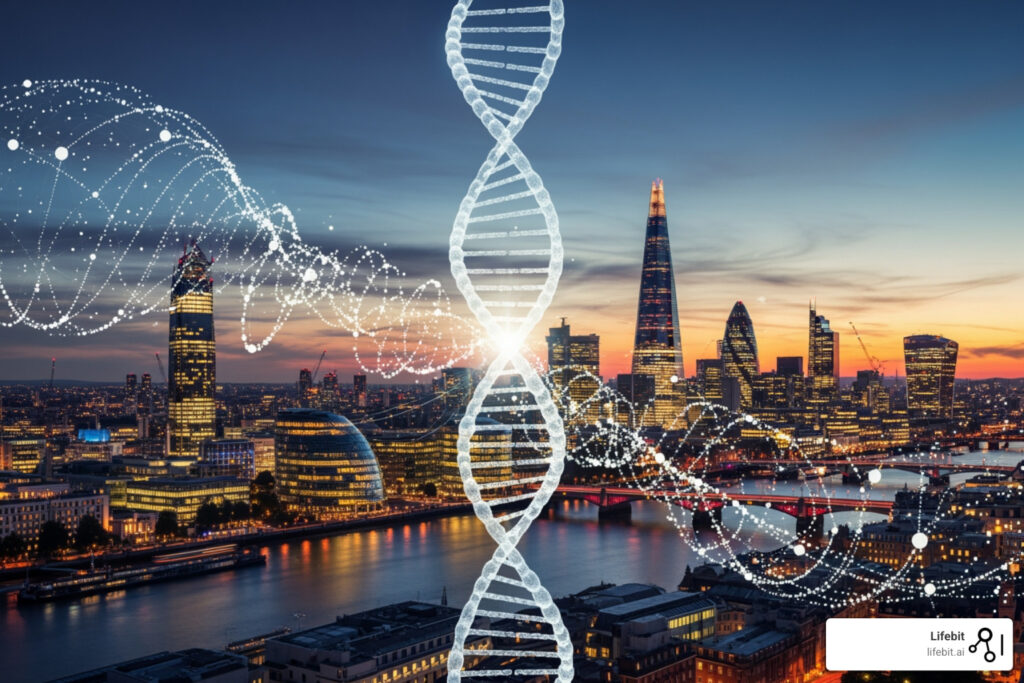What are the top biotech companies in London that focus on data analytics?