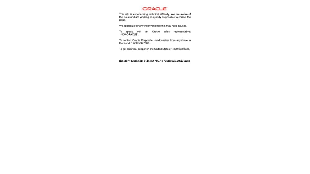 Screenshot of Oracle Clinical One website