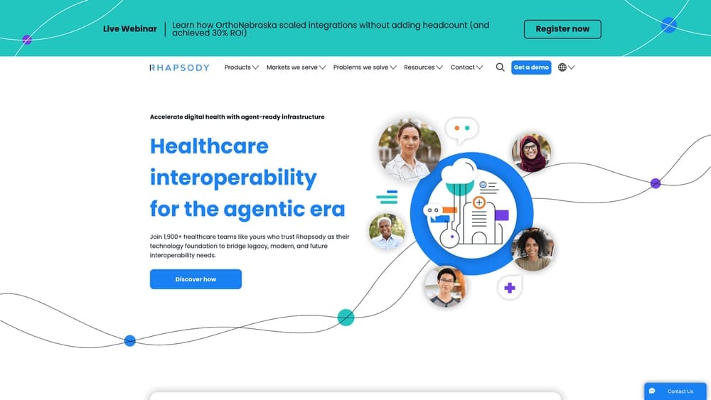 Screenshot of Rhapsody website