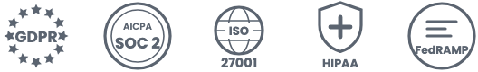 GDPR, SOC 2, ISO 27001, HIPAA, FedRAMP
