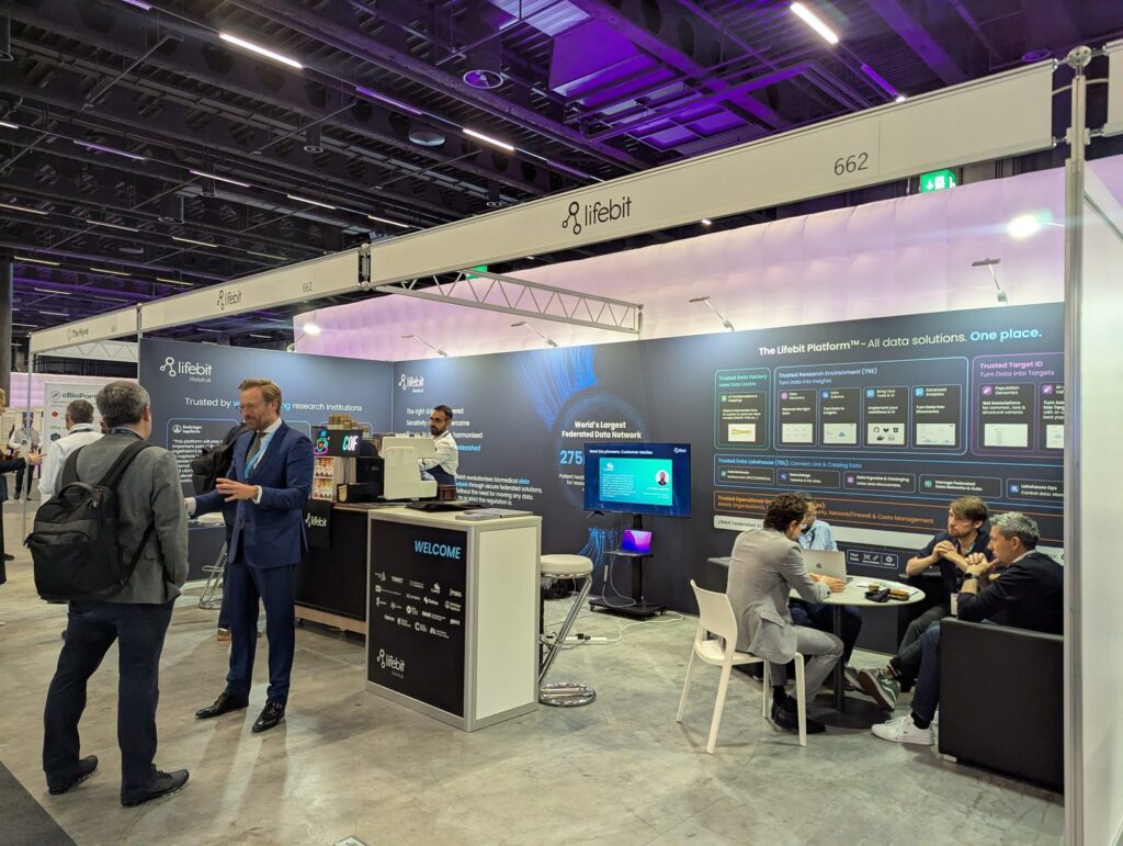 The Lifebit booth at BioTechX Europe